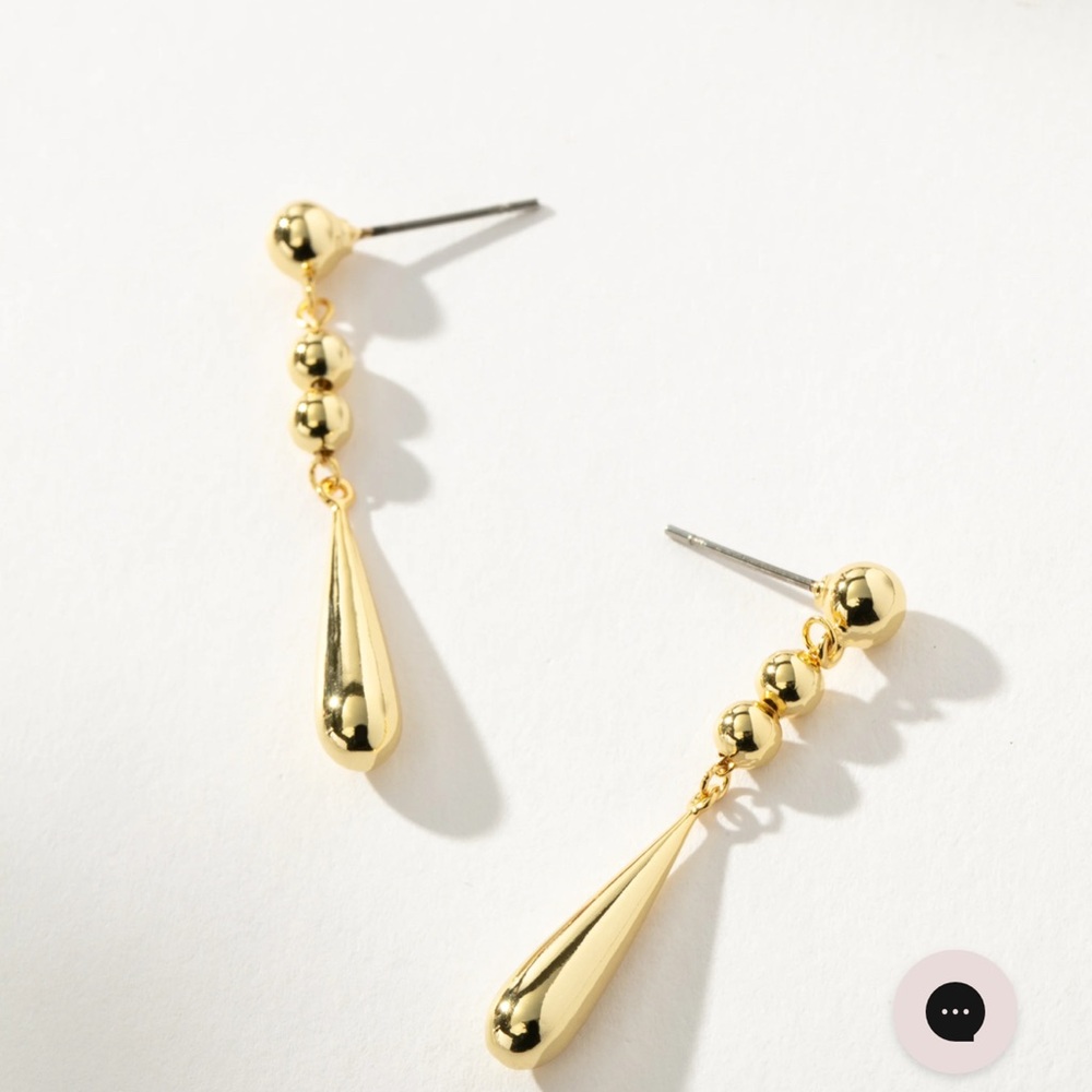 Uncommon James Gold Beaded Drop Earrings